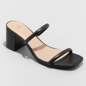 NWT Target Women’s Cris Block Heels - 7.5 Black
